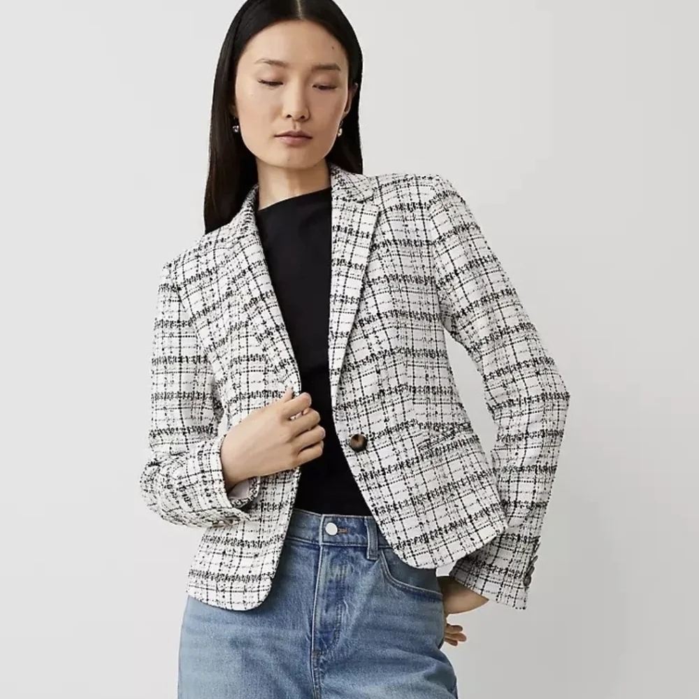 NWT ANN TAYLOR TWEED BLAZER - Picture 1 of 3